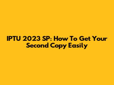 IPTU 2023 SP: How To Get Your Second Copy Easily